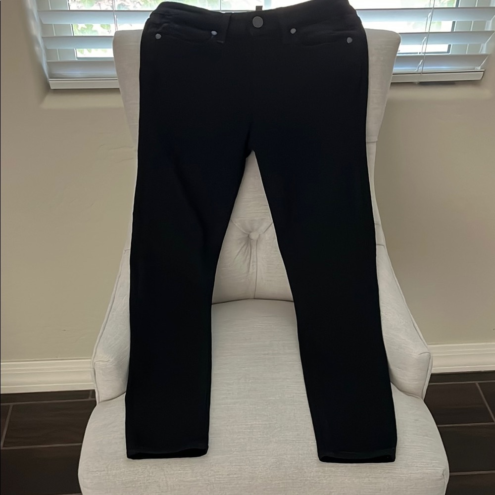 Paige Black Straight Leg Pants for Everyday Wear